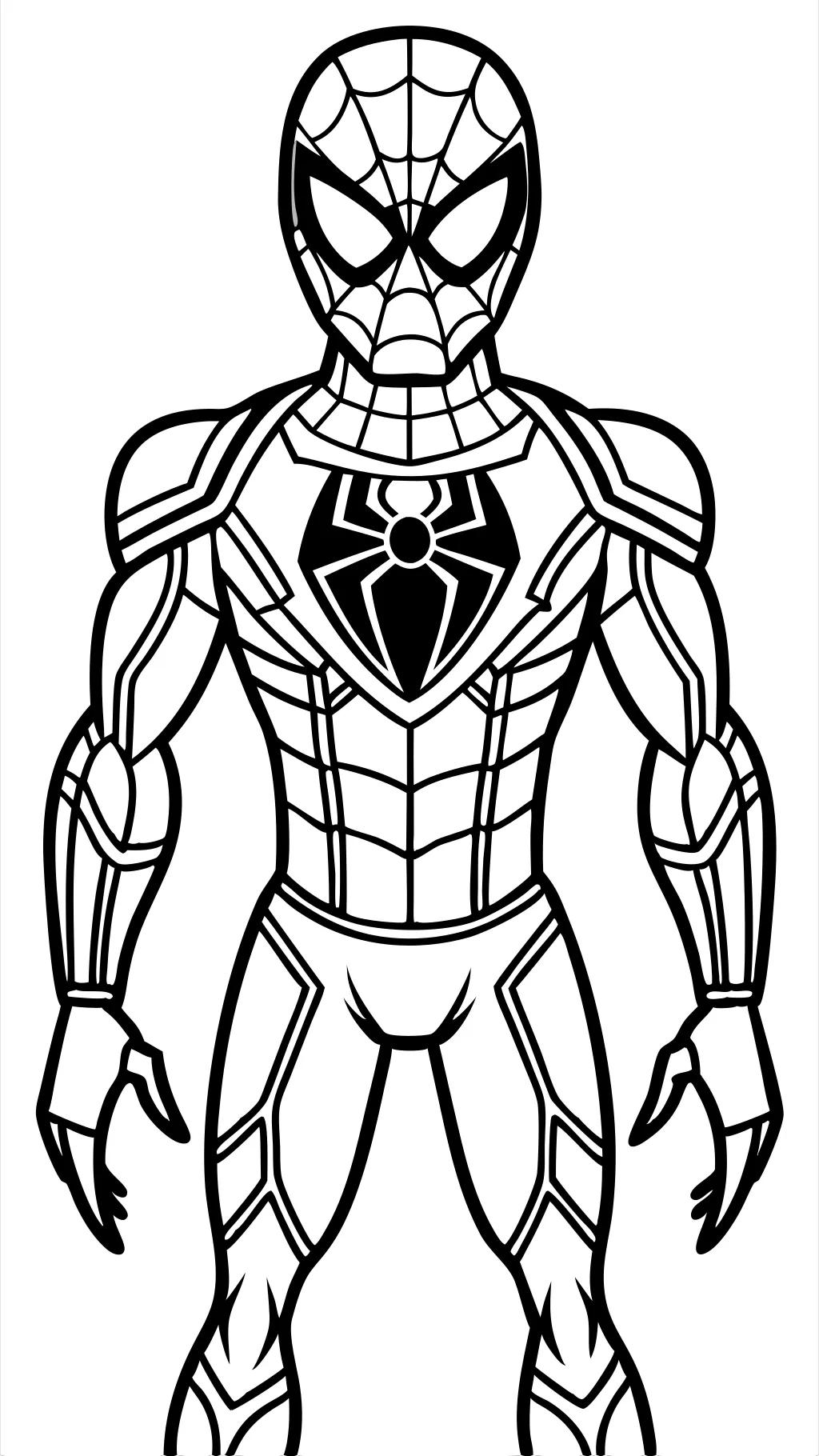 iron spider coloring page